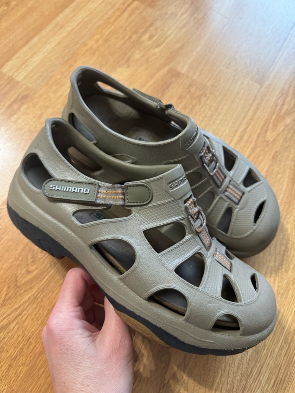 Shimano Fisherman Evair Marine Fishing Shoes/ Sandals Sz 7 Men’s Waterproof